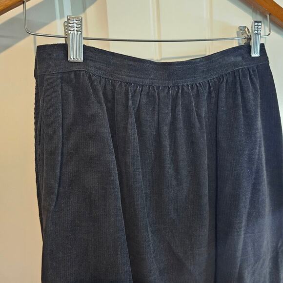 Vintage Prophecy Skirt Womens Small Black 80s Corduroy Whimsigoth Retro Preppy - Picture 6 of 10